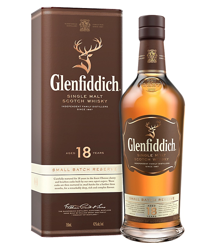 Glenfiddich 18YO 700ml - Cellar Craft Wines Pte Ltd