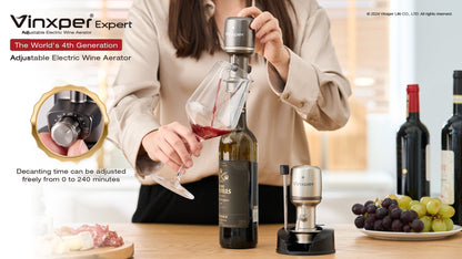 Vinxper Expert 4th Gen Adjustable Electric Wine Aerator